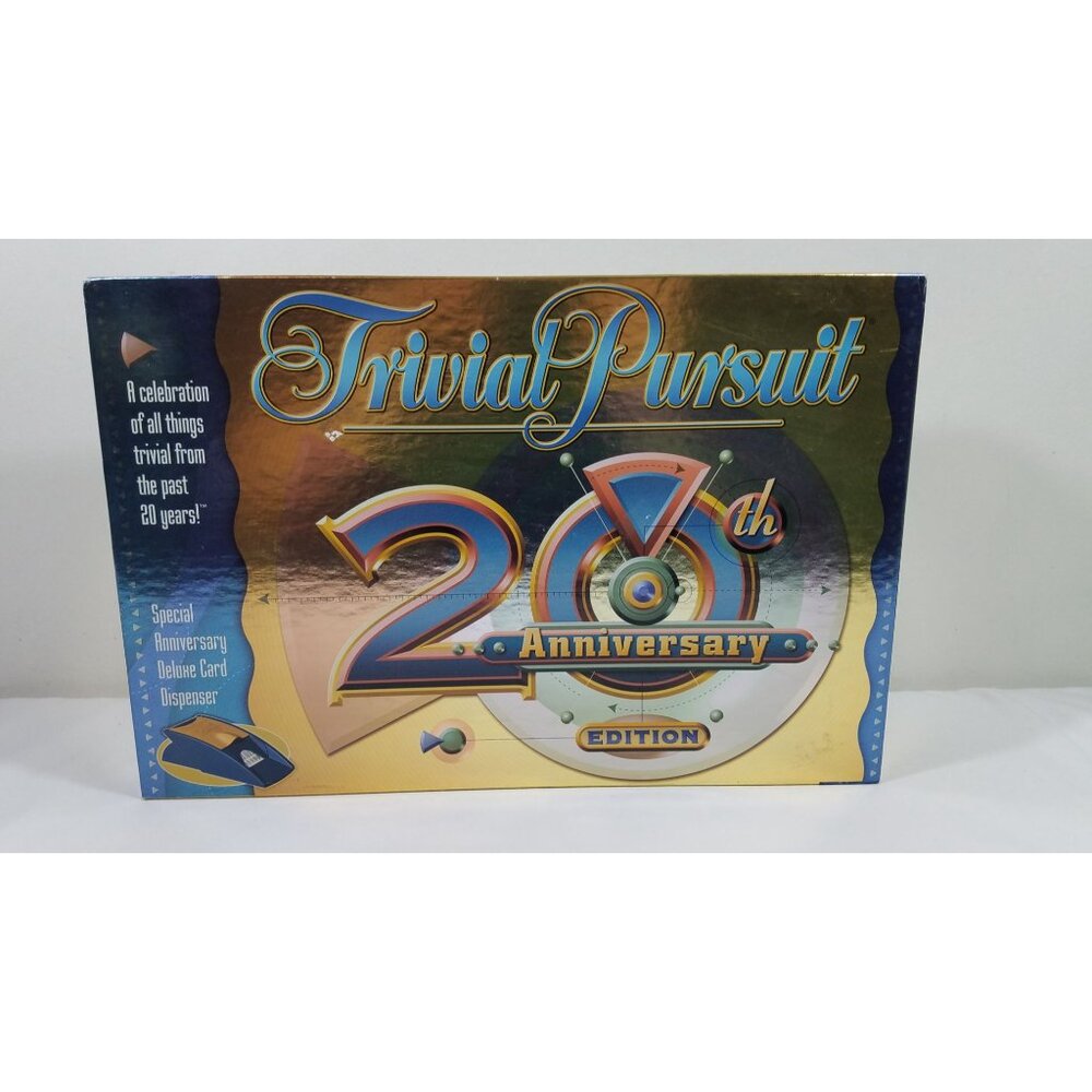 Trivial Pursuit 20th Anniversary Edition Board Game Never Played Vintage - Picture 6 of 15